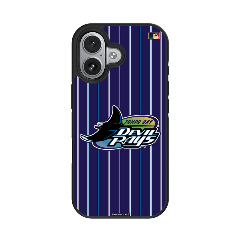 Tampa Bay 1998-2000 - Cooperstown Collection Pinstripe iPhone Bump Phone Case for Apple iPhone
