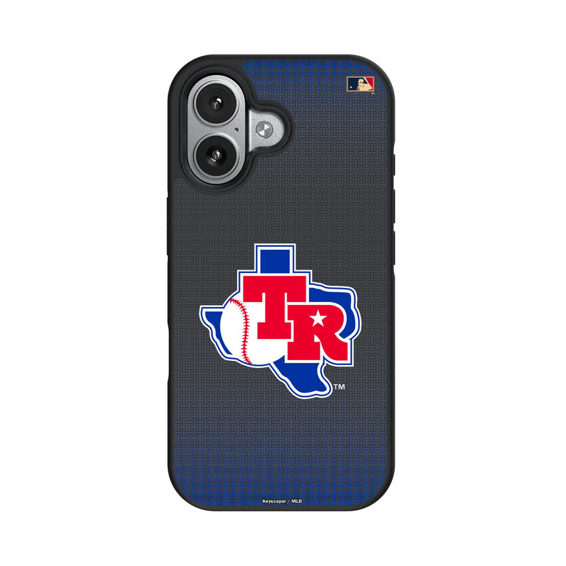 Texas Rangers 1981-1983 - Cooperstown Collection Linen iPhone Bump Phone Case for Apple iPhone