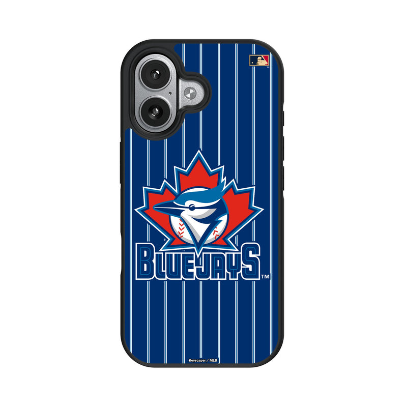Toronto Blue Jays 1997-2002 - Cooperstown Collection Pinstripe iPhone Bump Phone Case for Apple iPhone