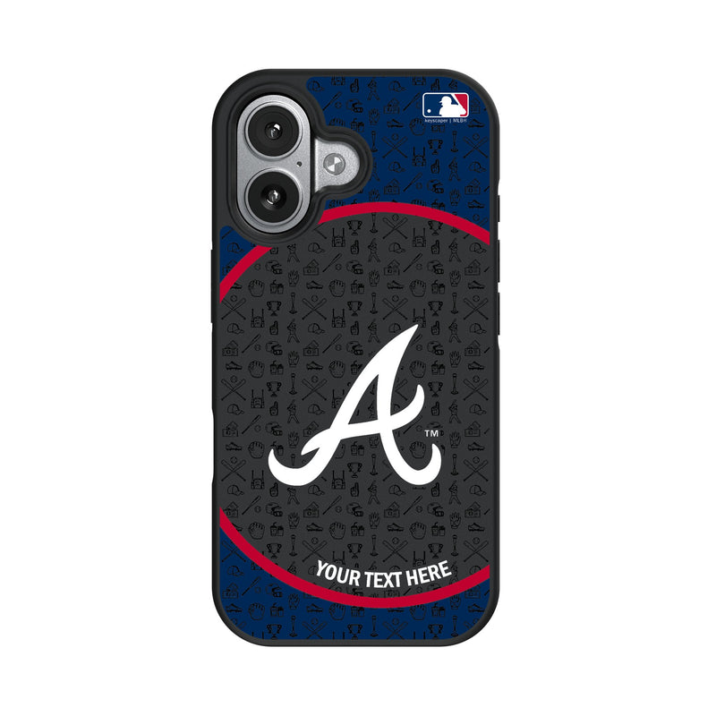 Atlanta Braves Personalized Circle iPhone Bump Phone Case for Apple iPhone