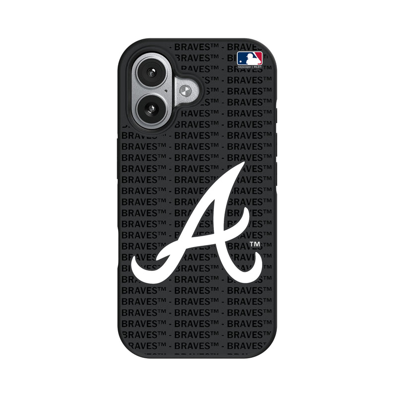 Atlanta Braves Text Backdrop iPhone Bump Phone Case for Apple iPhone