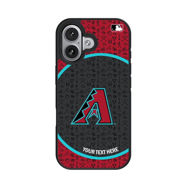 Arizona Diamondbacks Personalized Circle iPhone Bump Phone Case for Apple iPhone