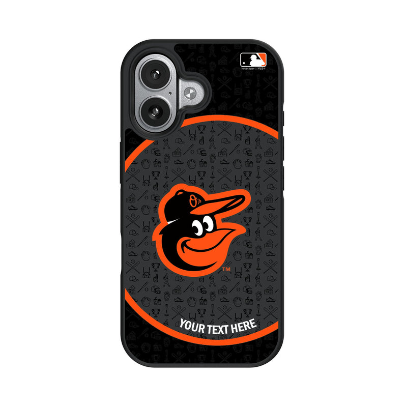 Baltimore Orioles Personalized Circle iPhone Bump Phone Case for Apple iPhone