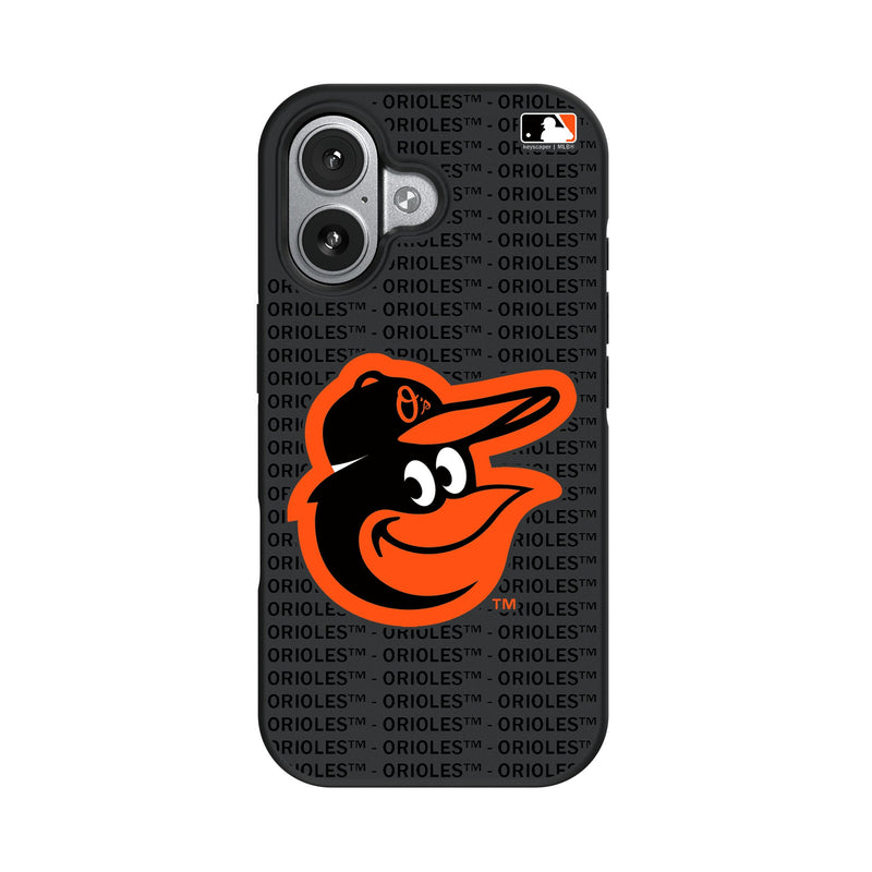 Baltimore Orioles Text Backdrop iPhone Bump Phone Case for Apple iPhone