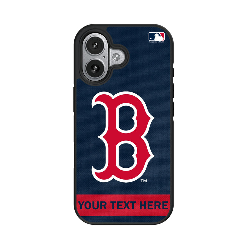 Boston Red Sox Personalized Stripe iPhone Bump Phone Case for Apple iPhone
