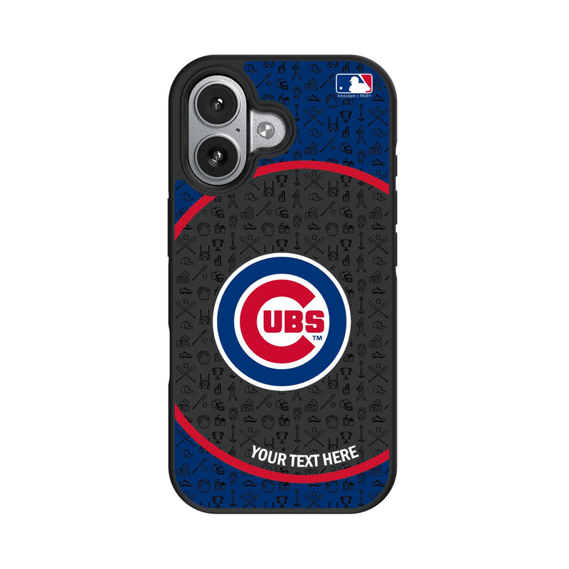Chicago Cubs Personalized Circle iPhone Bump Phone Case for Apple iPhone