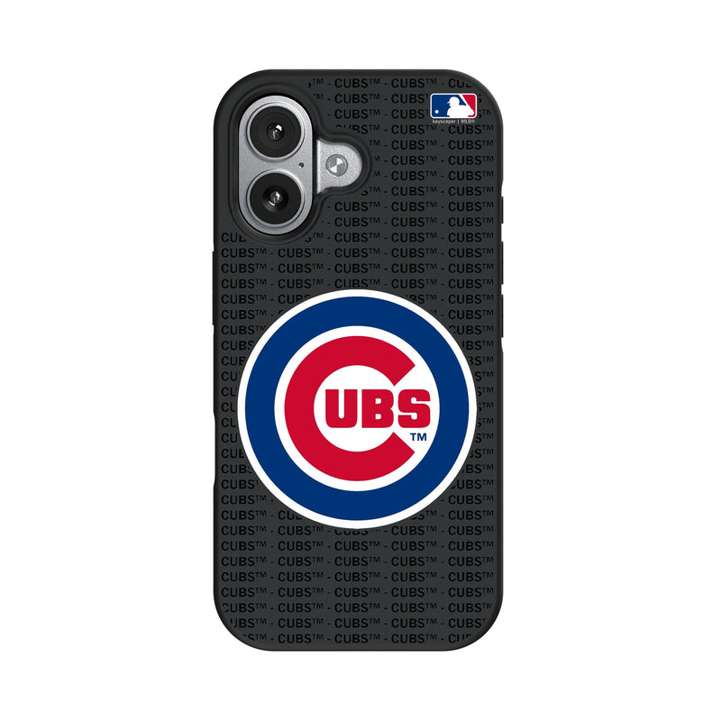 Chicago Cubs Text Backdrop iPhone Bump Phone Case for Apple iPhone