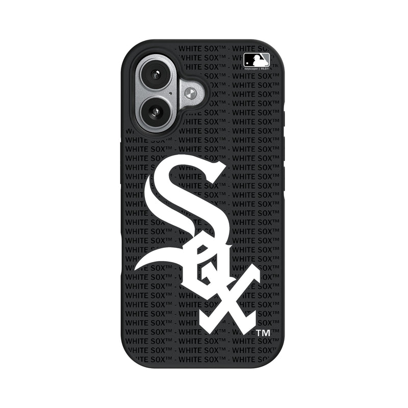 Chicago White Sox Text Backdrop iPhone Bump Phone Case for Apple iPhone