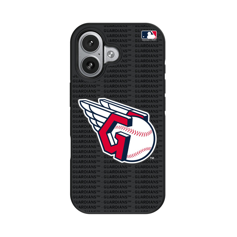 Cleveland Guardians Text Backdrop iPhone Bump Phone Case for Apple iPhone