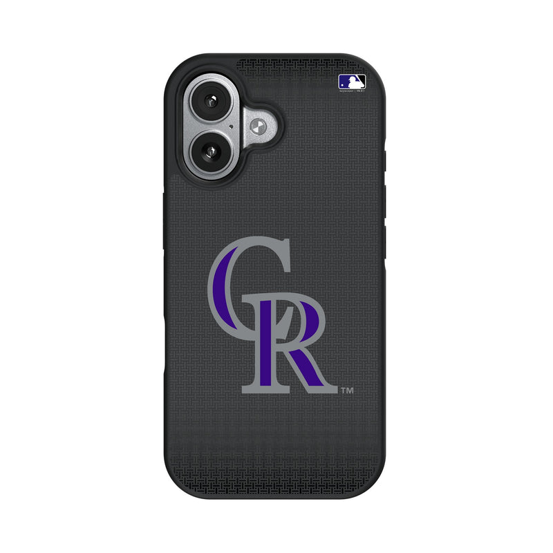 Colorado Rockies Linen iPhone Bump Phone Case for Apple iPhone