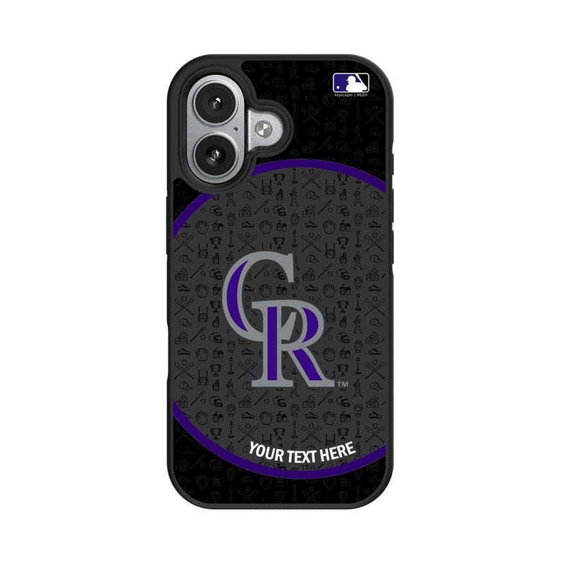 Colorado Rockies Personalized Circle iPhone Bump Phone Case for Apple iPhone