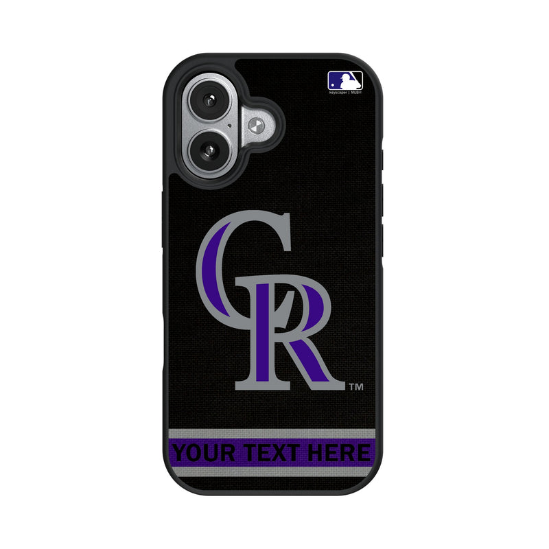 Colorado Rockies Personalized Stripe iPhone Bump Phone Case for Apple iPhone
