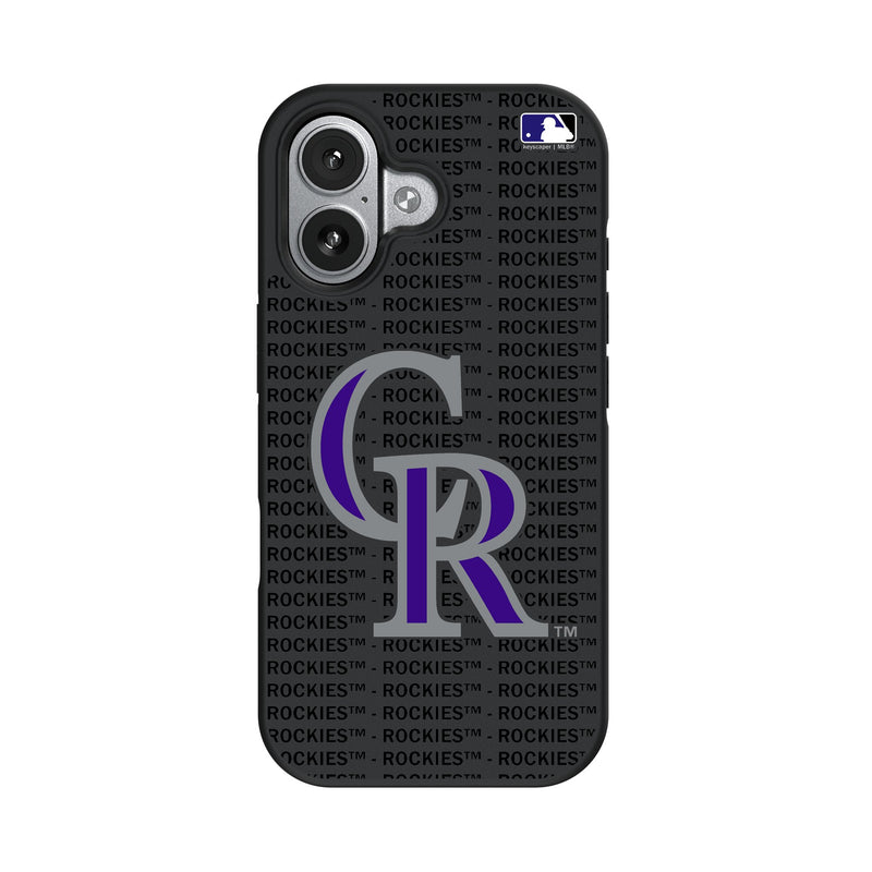 Colorado Rockies Text Backdrop iPhone Bump Phone Case for Apple iPhone