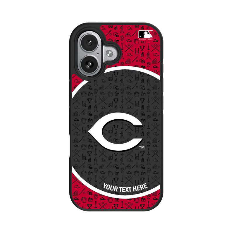 Cincinnati Reds Personalized Circle iPhone Bump Phone Case for Apple iPhone