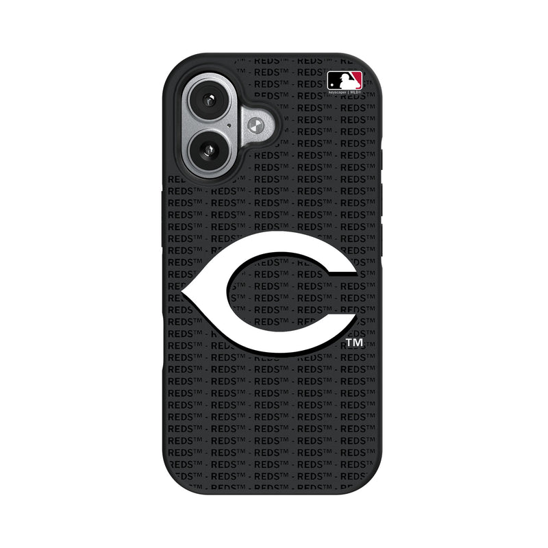 Cincinnati Reds Text Backdrop iPhone Bump Phone Case for Apple iPhone