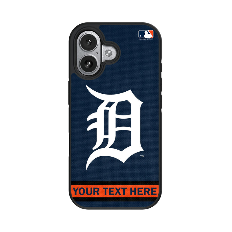 Detroit Tigers Personalized Stripe iPhone Bump Phone Case for Apple iPhone