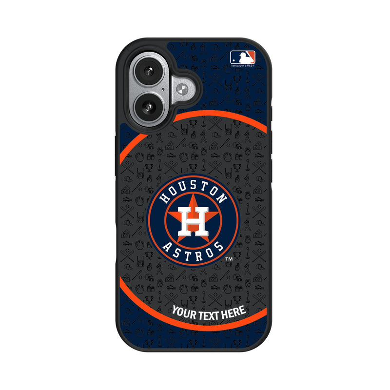 Houston Astros Personalized Circle iPhone Bump Phone Case for Apple iPhone