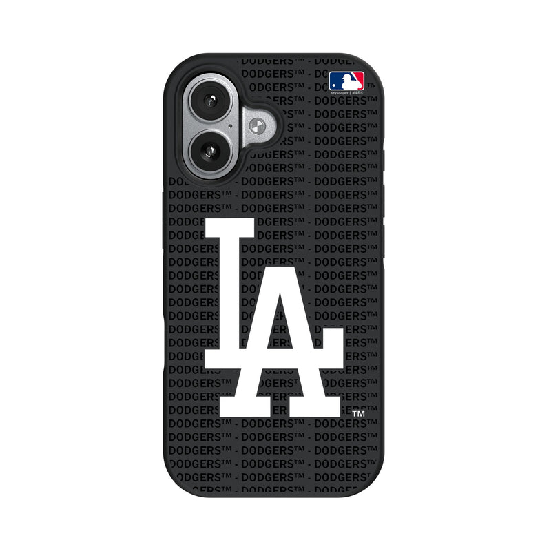LA Dodgers Text Backdrop iPhone Bump Phone Case for Apple iPhone