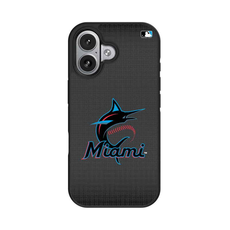 Miami Marlins Linen iPhone Bump Phone Case for Apple iPhone