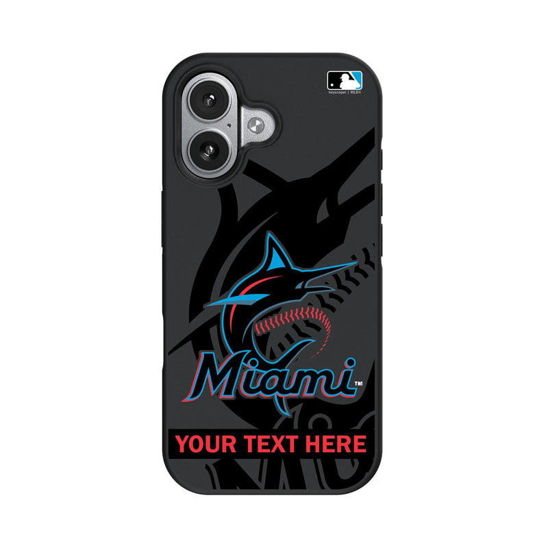 Miami Marlins Personalized Tilt iPhone Bump Phone Case for Apple iPhone
