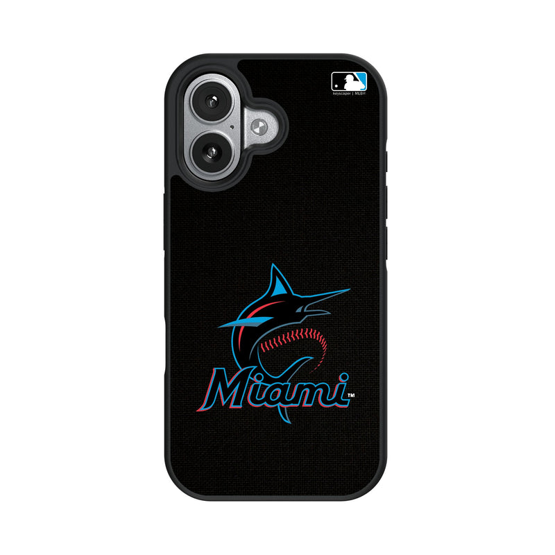 Miami Marlins Solid iPhone Bump Phone Case for Apple iPhone