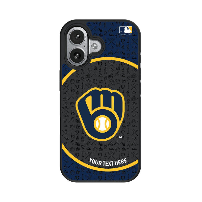 Milwaukee Brewers Personalized Circle iPhone Bump Phone Case for Apple iPhone