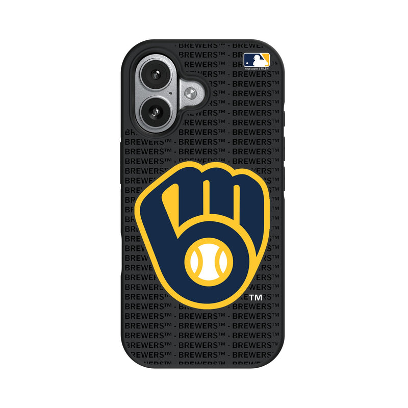Milwaukee Brewers Text Backdrop iPhone Bump Phone Case for Apple iPhone