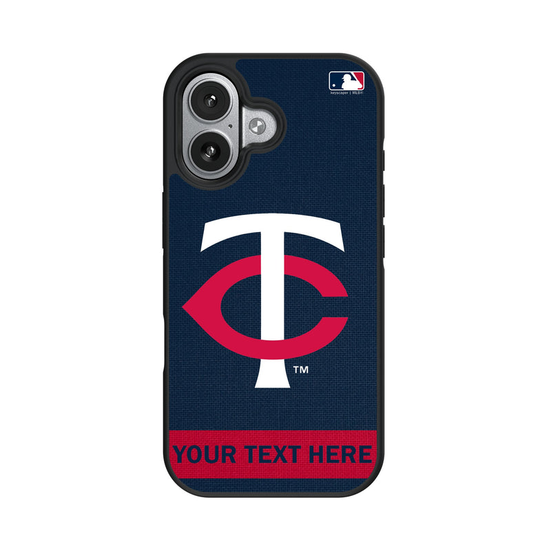 Minnesota Twins Personalized Stripe iPhone Bump Phone Case for Apple iPhone