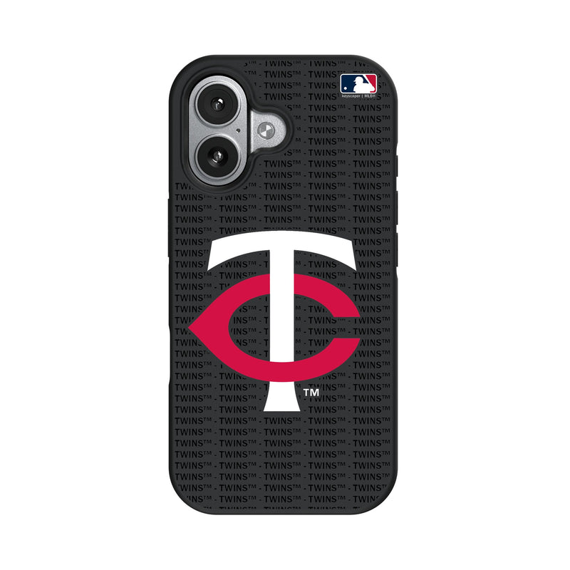 Minnesota Twins Text Backdrop iPhone Bump Phone Case for Apple iPhone