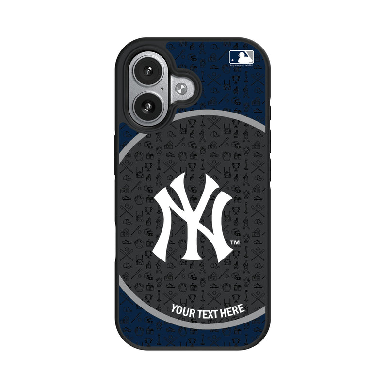 New York Yankees Personalized Circle iPhone Bump Phone Case for Apple iPhone