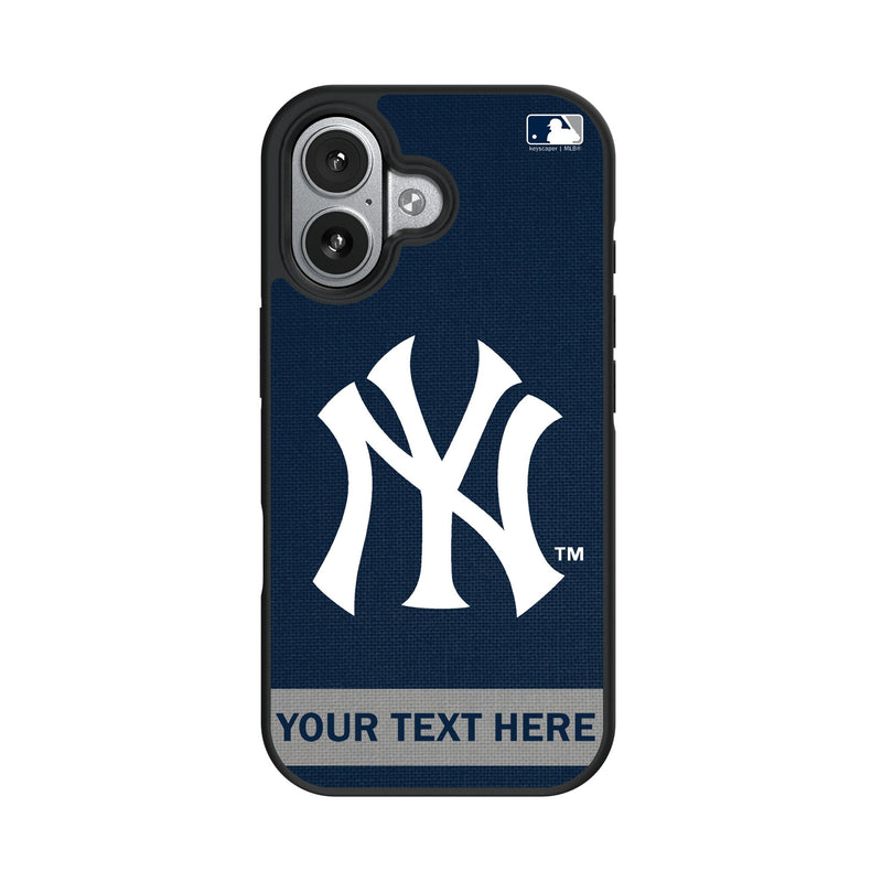 New York Yankees Personalized Stripe iPhone Bump Phone Case for Apple iPhone