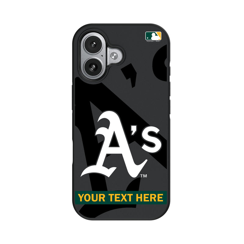 Oakland Athletics Personalized Tilt iPhone Bump Phone Case for Apple iPhone
