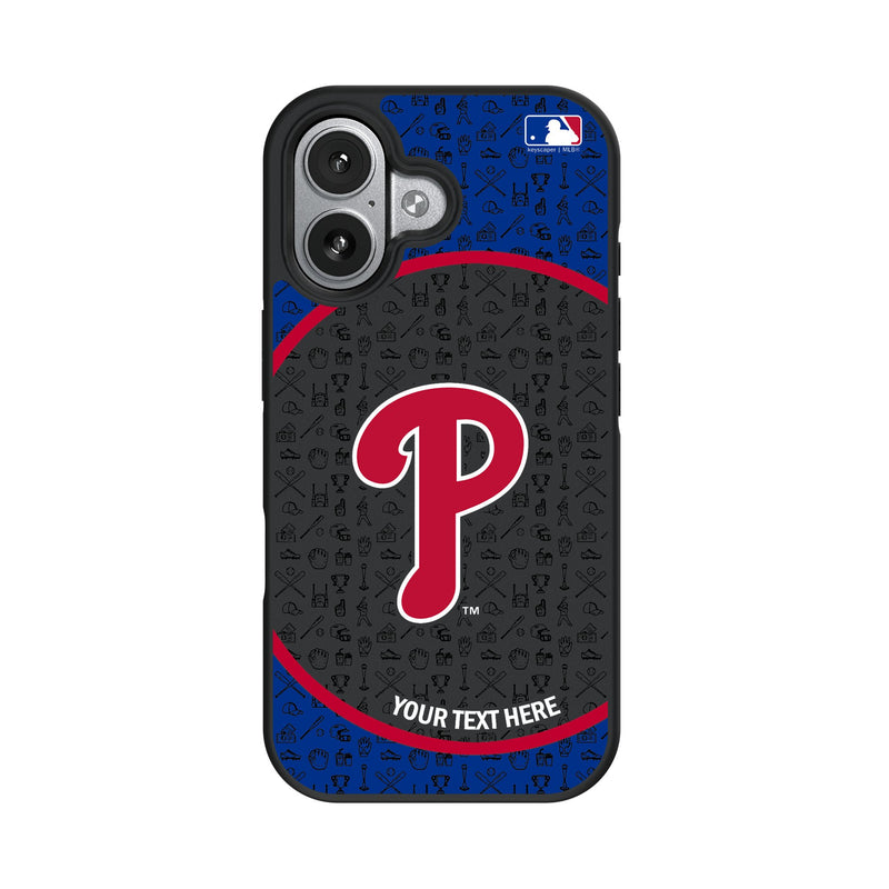 Philadelphia Phillies Personalized Circle iPhone Bump Phone Case for Apple iPhone