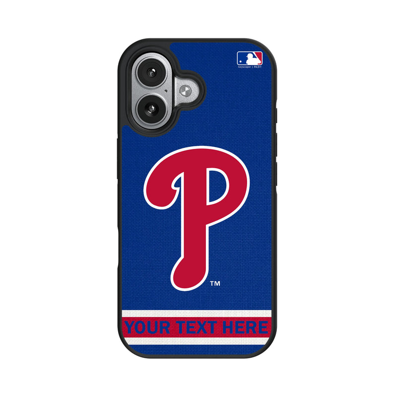 Philadelphia Phillies Personalized Stripe iPhone Bump Phone Case for Apple iPhone
