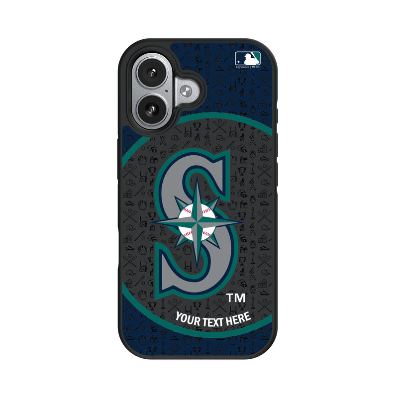 Seattle Mariners Personalized Circle iPhone Bump Phone Case for Apple iPhone