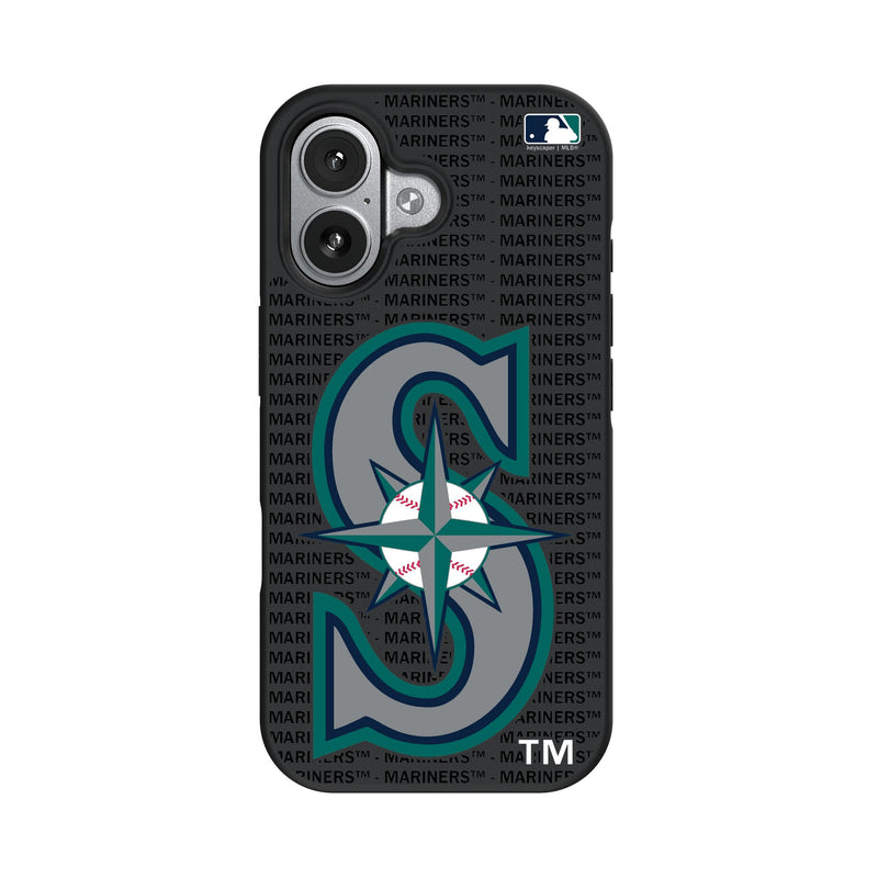 Seattle Mariners Text Backdrop iPhone Bump Phone Case for Apple iPhone