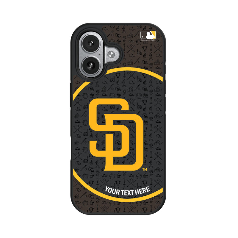 San Diego Padres Personalized Circle iPhone Bump Phone Case for Apple iPhone