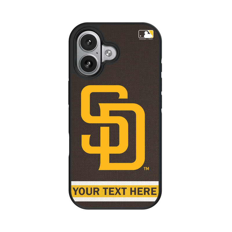 San Diego Padres Personalized Stripe iPhone Bump Phone Case for Apple iPhone