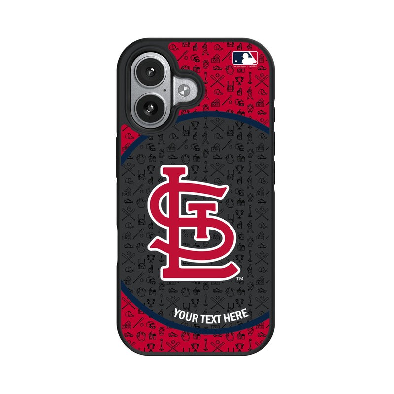 St Louis Cardinals Personalized Circle iPhone Bump Phone Case for Apple iPhone