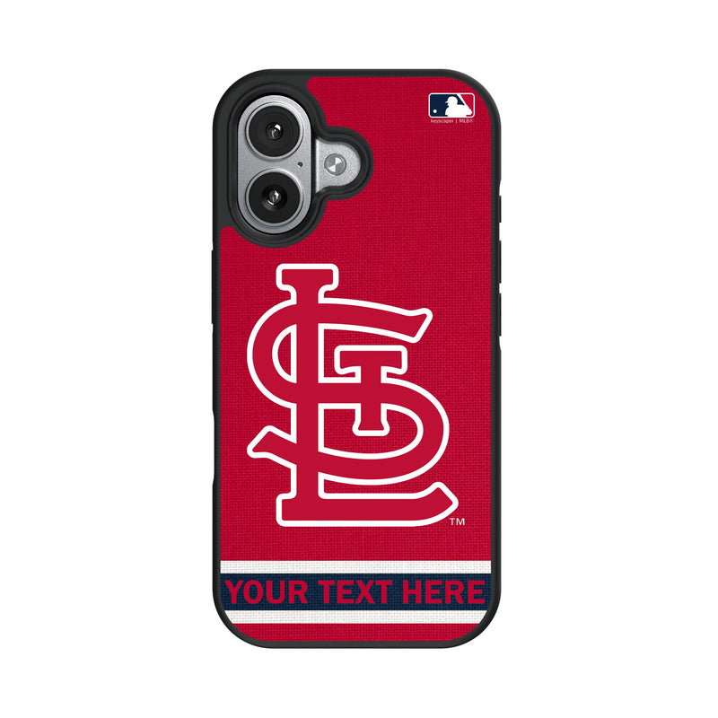 St Louis Cardinals Personalized Stripe iPhone Bump Phone Case for Apple iPhone