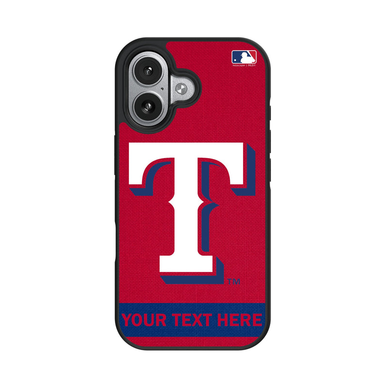 Texas Rangers Personalized Stripe iPhone Bump Phone Case for Apple iPhone