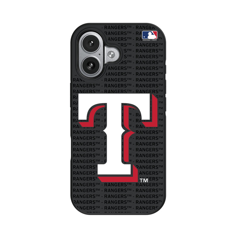 Texas Rangers Text Backdrop iPhone Bump Phone Case for Apple iPhone