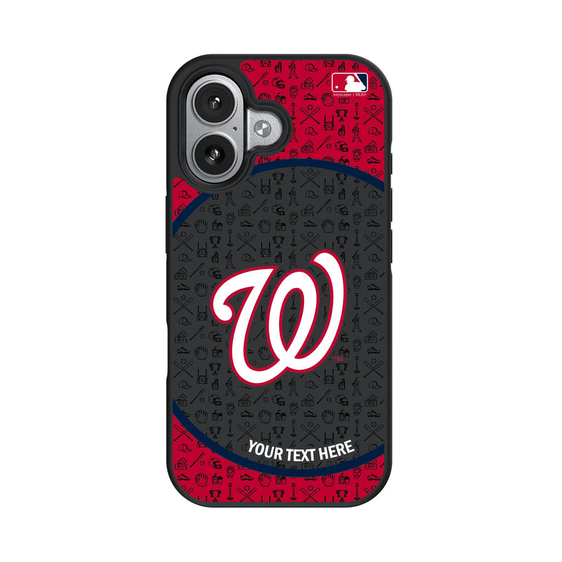 Washington Nationals Personalized Circle iPhone Bump Phone Case for Apple iPhone