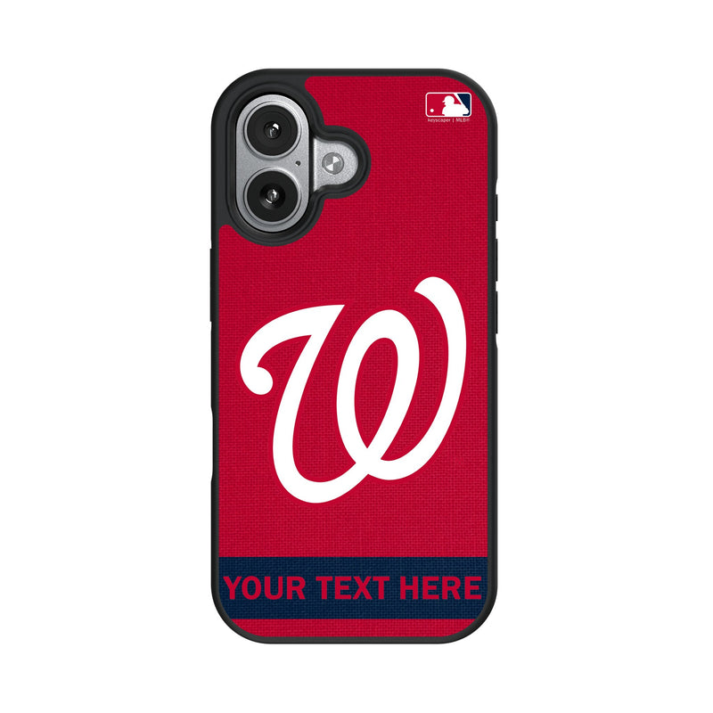 Washington Nationals Personalized Stripe iPhone Bump Phone Case for Apple iPhone