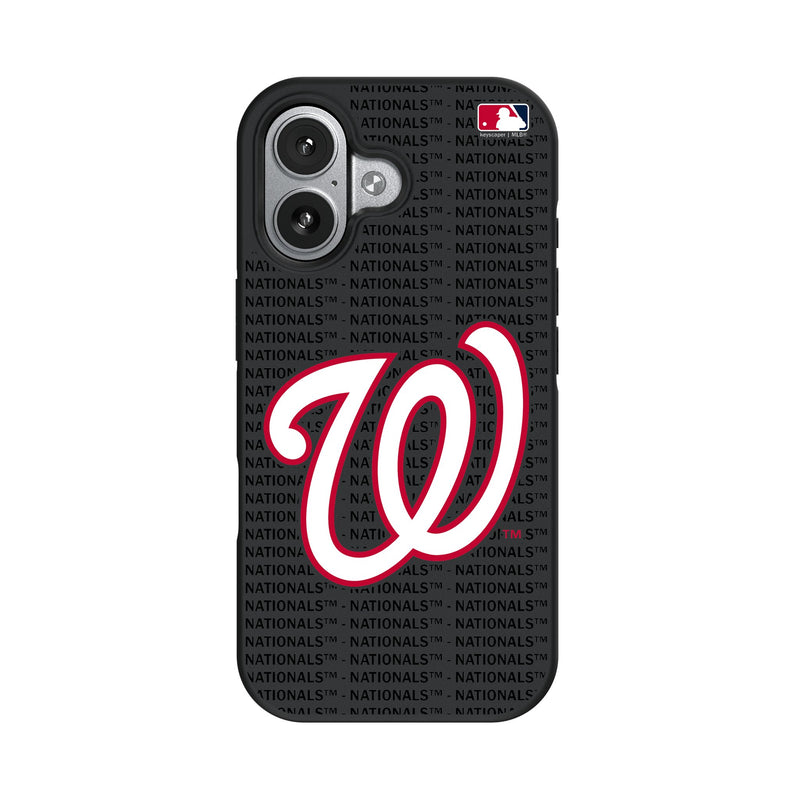 Washington Nationals Text Backdrop iPhone Bump Phone Case for Apple iPhone