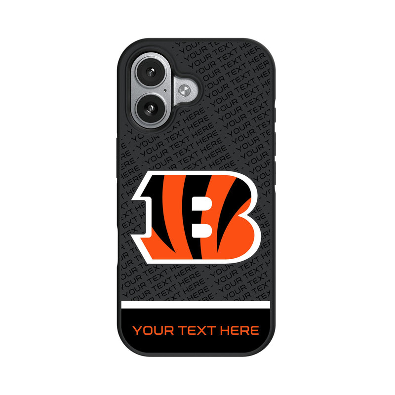 Cincinnati Bengals Personalized EndZone Plus iPhone Bump Phone Case for Apple iPhone
