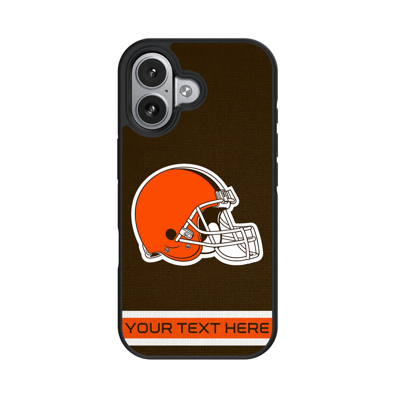 Cleveland Browns Personalized Stripe iPhone Bump Phone Case for Apple iPhone