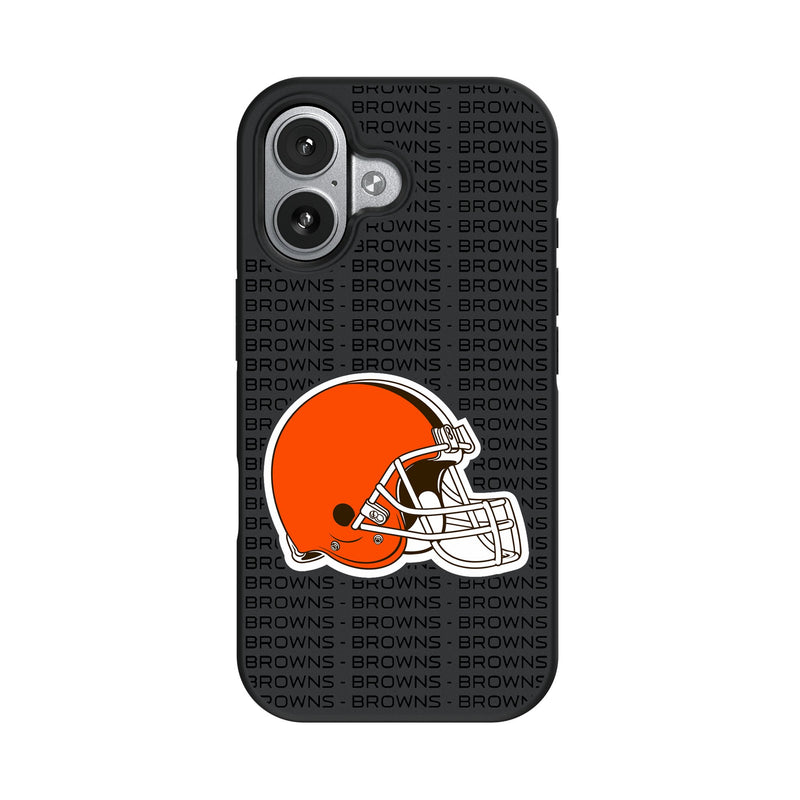 Cleveland Browns Text Backdrop iPhone Bump Phone Case for Apple iPhone