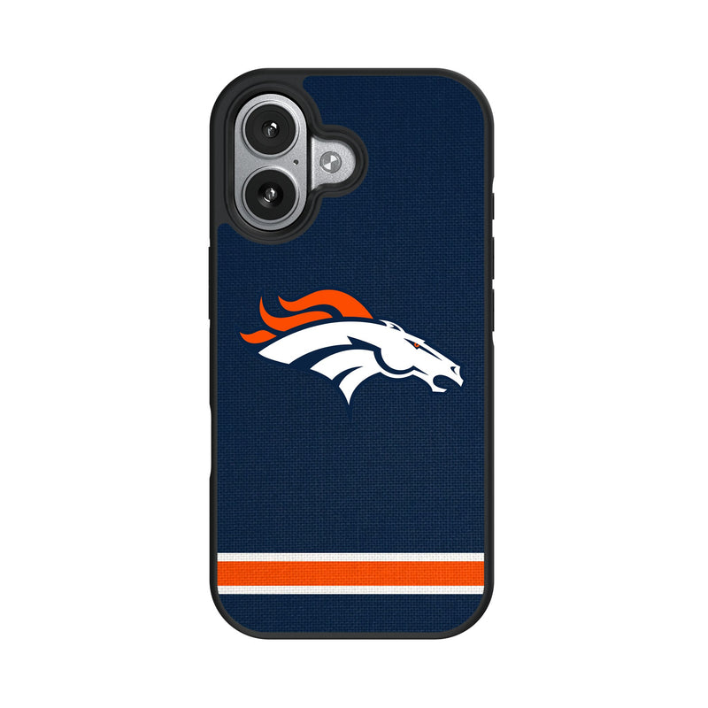 Denver Broncos Stripe iPhone Bump Phone Case for Apple iPhone