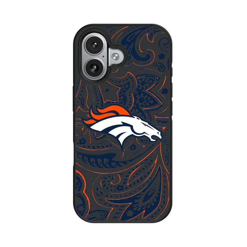 Denver Broncos Paisley iPhone Bump Phone Case for Apple iPhone